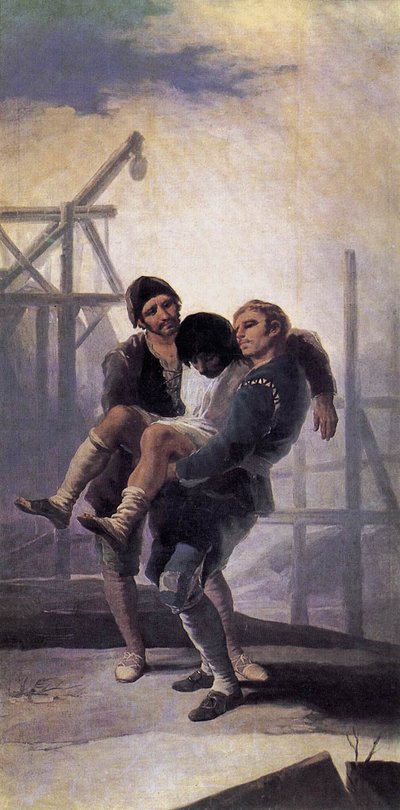 The Injured Mason by Francisco de Goya